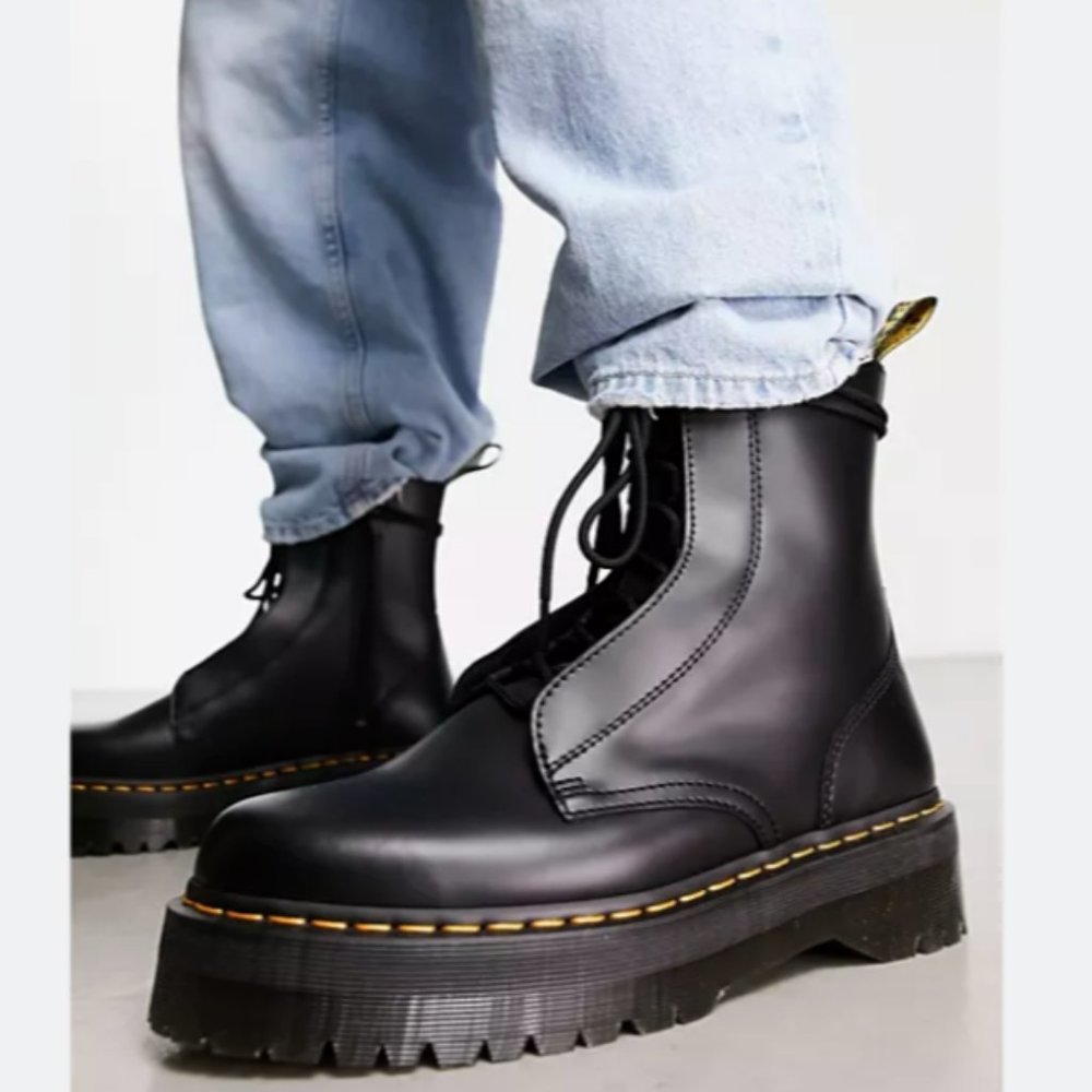 Dr. Martens Black Platform Boots - Picture 7 of 16